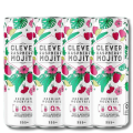 Clever Mocktails Non Alcoholic Raspberry Mojito Zero Sugar 355ml