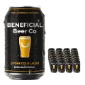 Beneficial Beer Stone Cold Lager Alc-Free 375mL