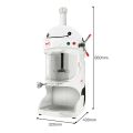 SOGA 2X 350W Commercial Ice Shaver Crusher Machine Automatic Snow Cone Maker