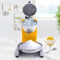 SOGA 2X Ice Shaver Electric Stainless Steel Ice Crusher Slicer Machine Commercial Yellow