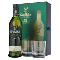 Glenfiddich 12 Year Old + 2 Glasses Gift Pack Single Malt Scotch Whisky 700mL