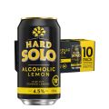Hard Solo Alcoholic Lemon 10 Pack x 375mL Cans