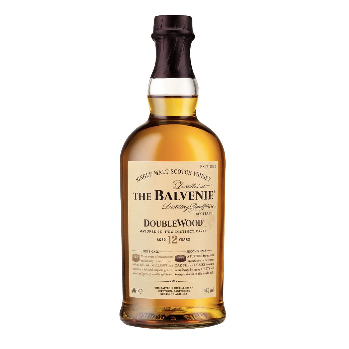 Balvenie Doublewood 12 Year Old Single Malt Scotch Whisky 700mL