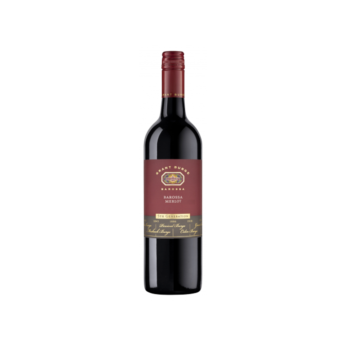 Grant Burge 5th Generation Merlot 6 X 750 ml @ 13 % abv