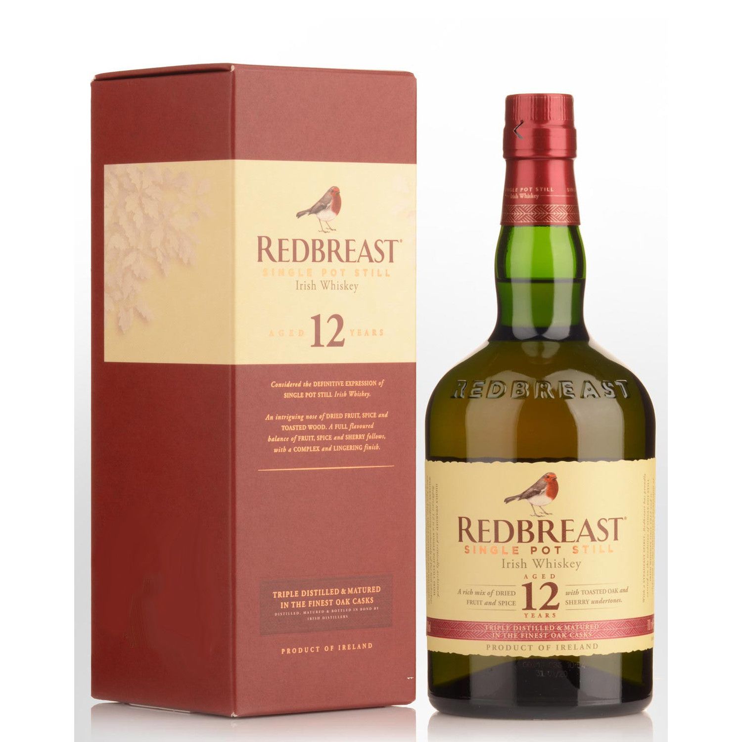 Redbreast 12 Year Old Single Pot Still Irish Whiskey 700ml