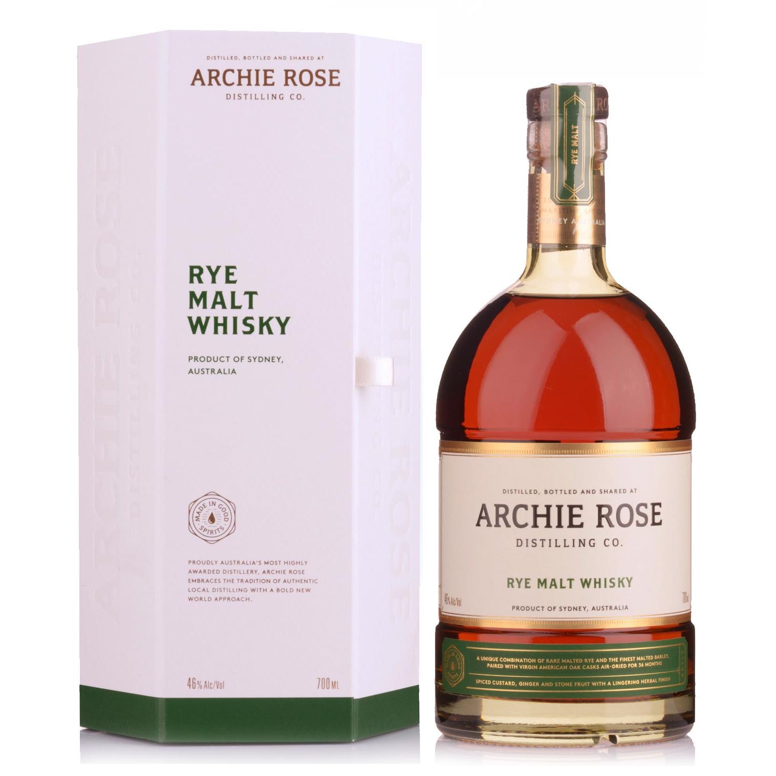 Archie Rose Rye Malt Australian Whisky 700ml @ 46 % abv