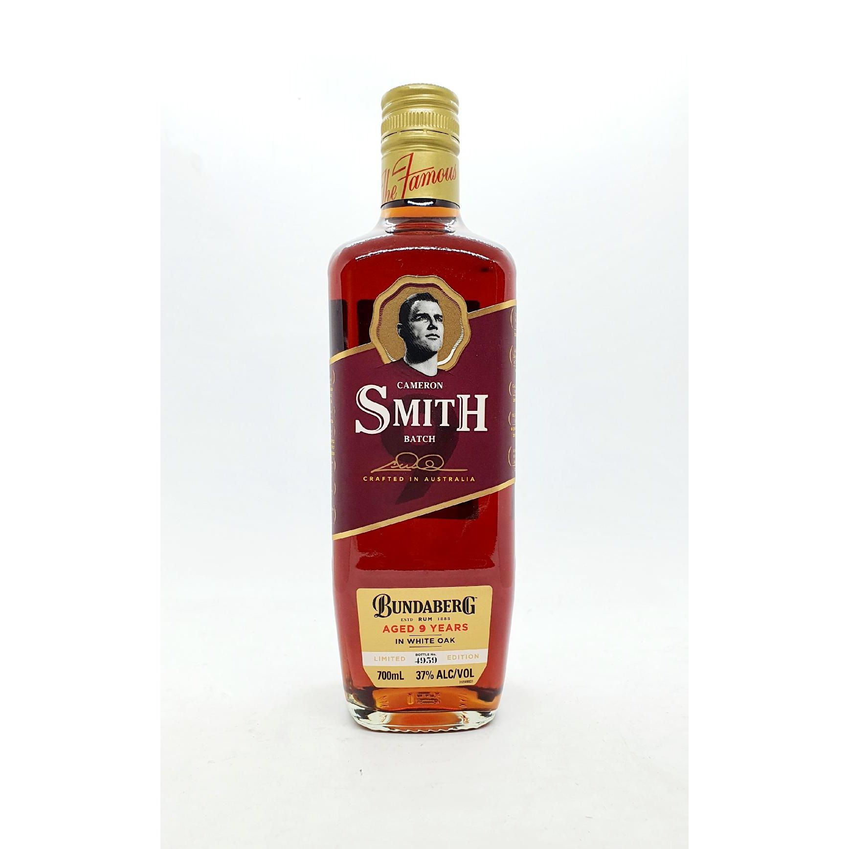 Bundaberg Cameron Smith 9YO Batch Rum 700mL