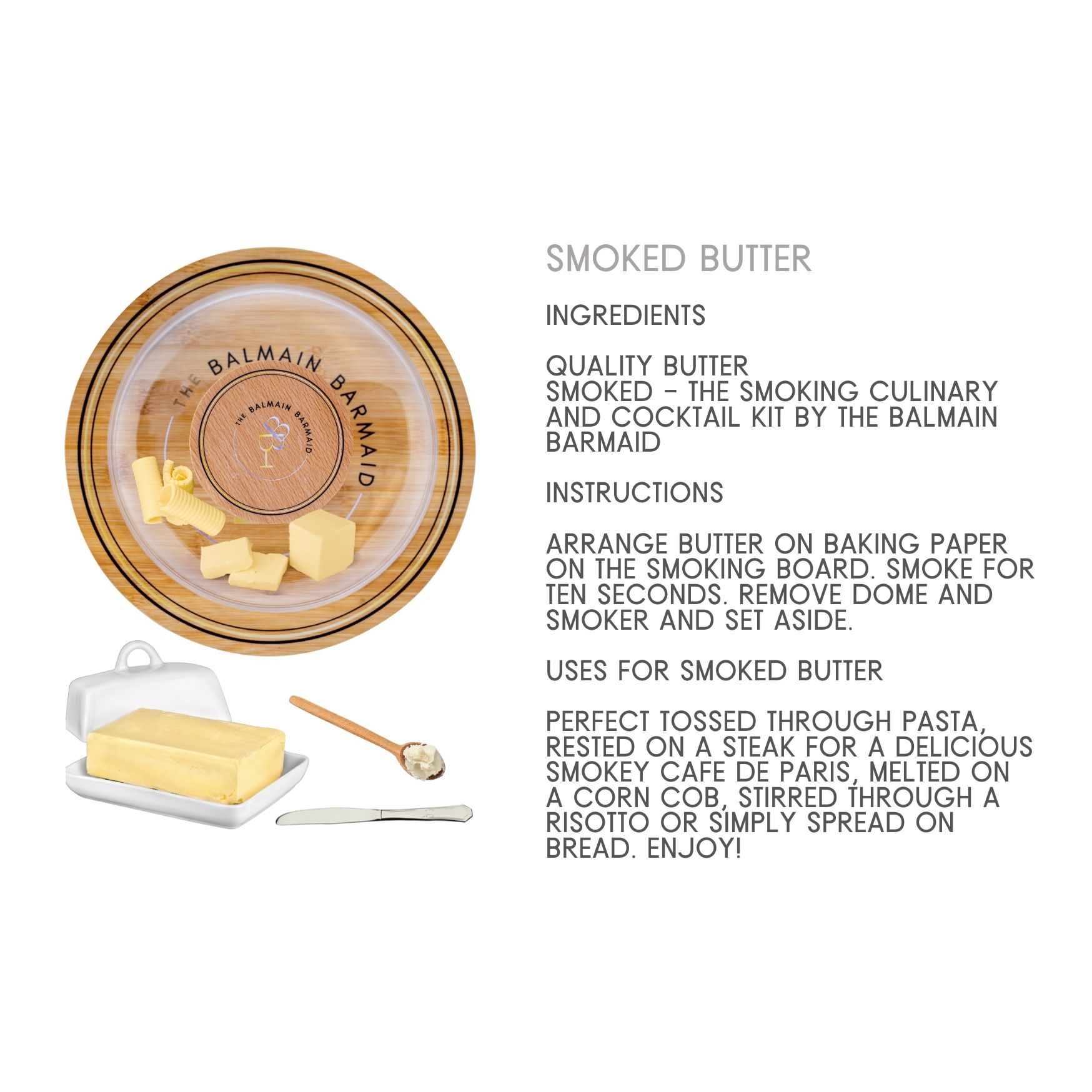 Balmain Barmaid Smoked - The Smoking Culinary and Cocktail Kit