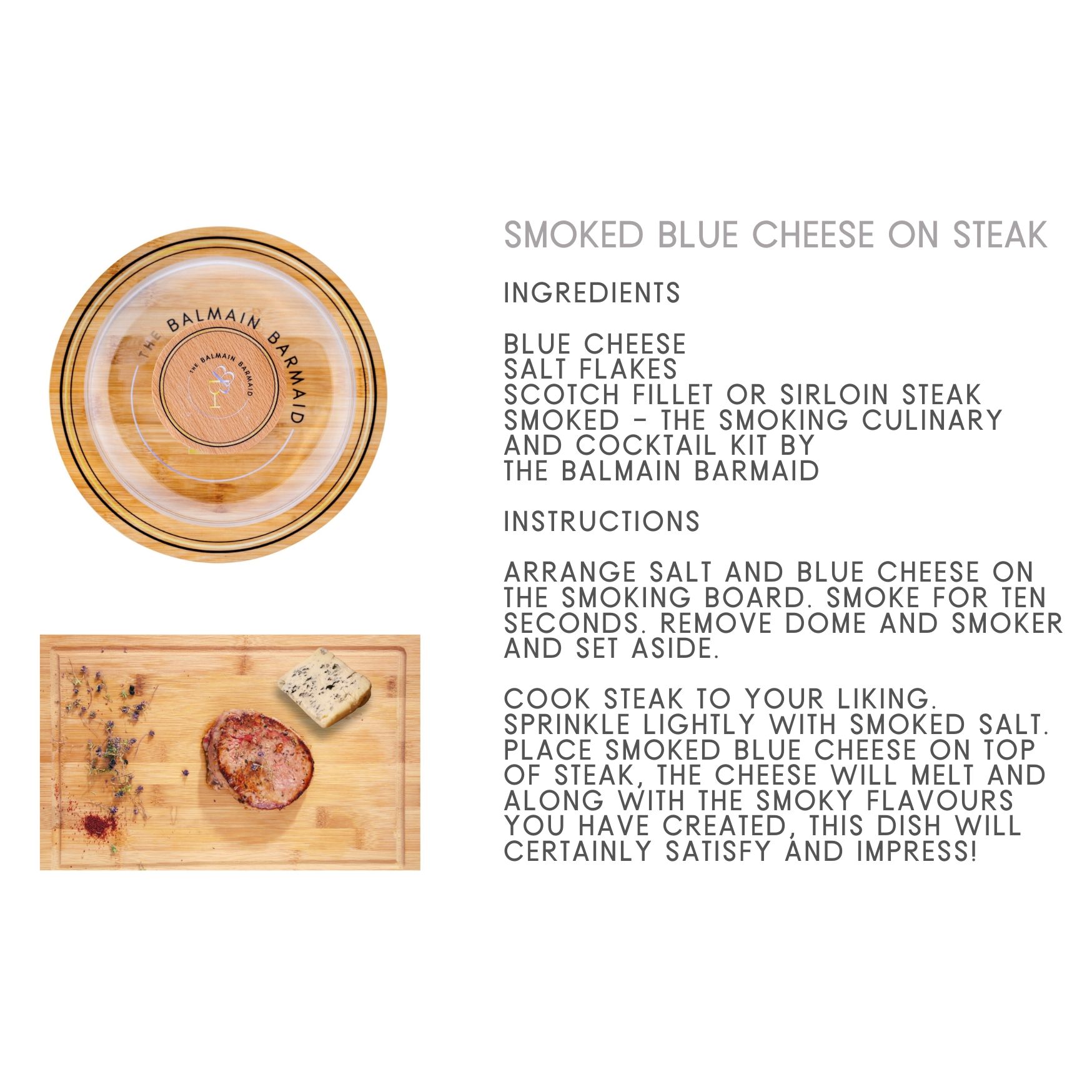Balmain Barmaid Smoked - The Smoking Culinary and Cocktail Kit