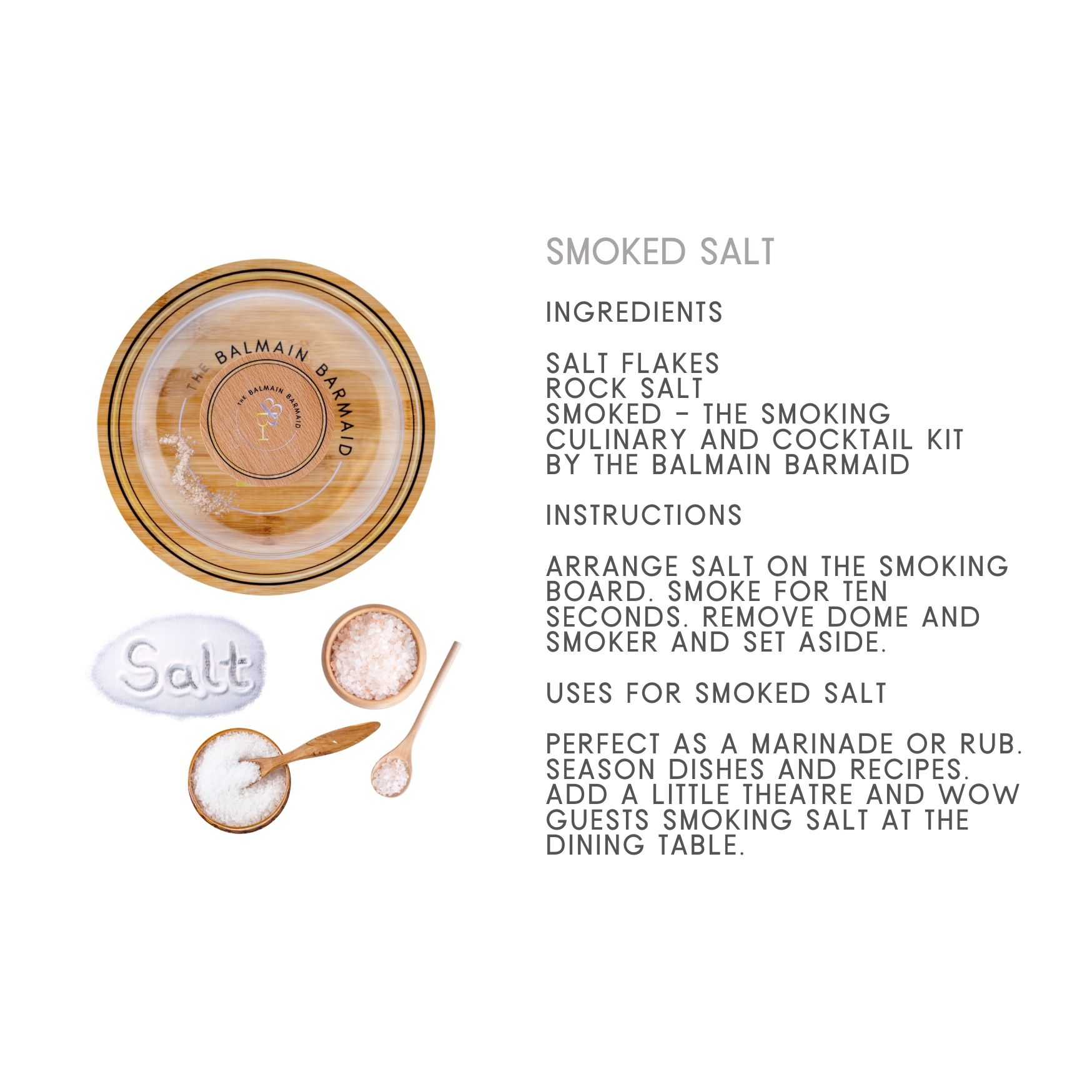 Balmain Barmaid Smoked - The Smoking Culinary and Cocktail Kit