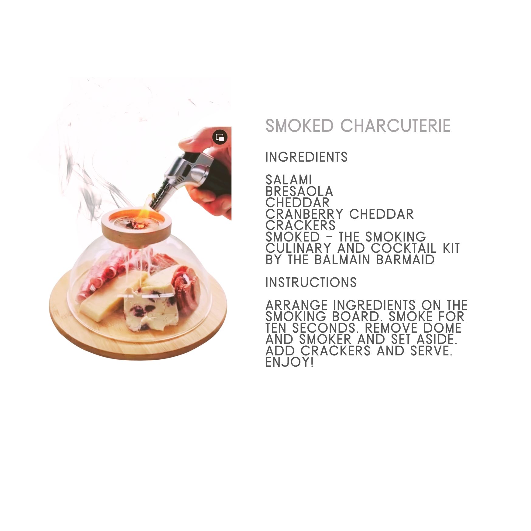 Balmain Barmaid Smoked - The Smoking Culinary and Cocktail Kit