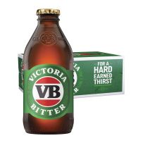 Victoria Bitter VB Beer Case 4 x 6 Pack 375mL Bottles