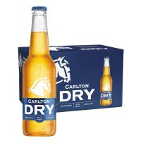 Carlton Dry Beer Case 4 x 6 Pack 330mL Bottles