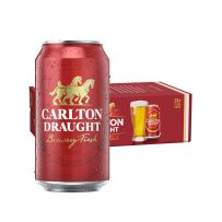 Carlton Draught Beer Case 24 x 375mL Cans