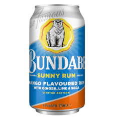 Bundaberg Sunny Rum Series Mango Rum, Ginger, Lime & Soda 375ml