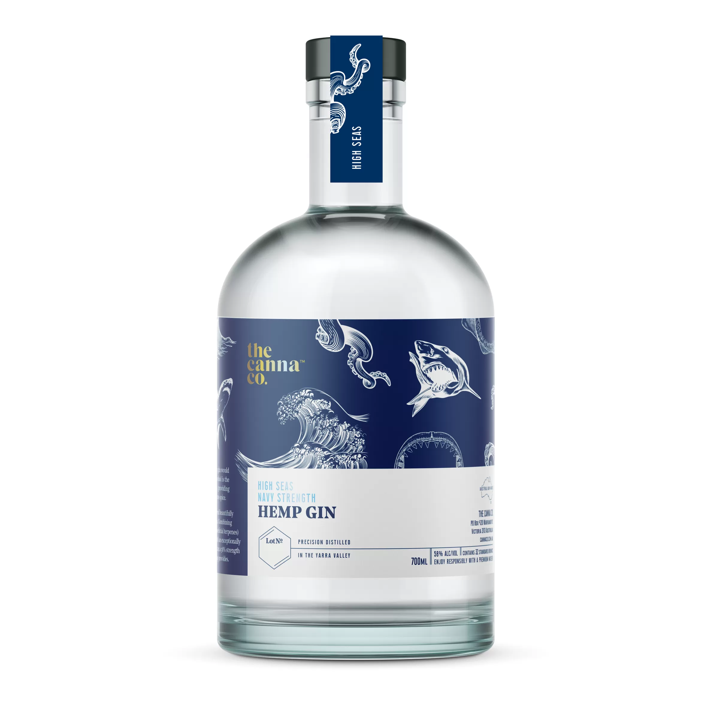 The Canna Co High Seas Navy Strength Hemp Gin 700ml