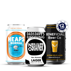 Refreshing Lager Trio - Stone Cold, No Brainer & Another Lager
