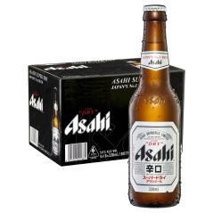 Asahi Super Dry Beer Case 4 x 6 Pack 330ml Bottles