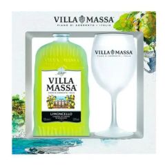 Villa Massa Limoncello Liqueurs & Frosted Glass Gift Pack 500ml