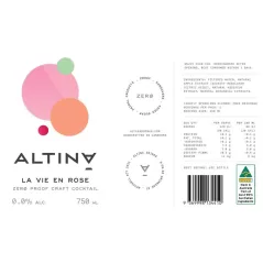 Altina Drinks Non Alcoholic La Vie En Rose 750ml x 6 Bottles