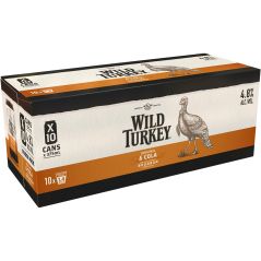 Wild Turkey Bourbon & Cola Cans 12 Pack 375ml