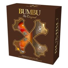 Bumbu The Original Rum Gift Pack with Glasses (700mL)