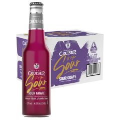 Vodka Cruiser Sour Grape Flavour 6 x 4 Pack 275ml Bottles