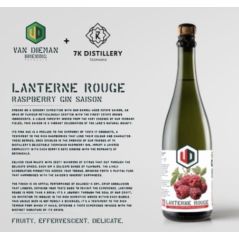Van Diemen Brewing Lanterne Rouge Raspberry Gin Saison 375ml