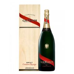 Personalised G.H. Mumm Cordon Rouge NV Champagne Wooden Box Jeroboam (3000mL)