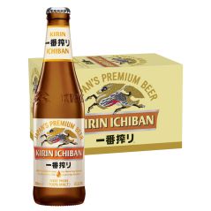 Kirin Ichiban Japanese Beer Case 4 x 6 330mL Bottles