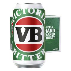 Victoria Bitter VB Beer Block 30 x 375mL Cans