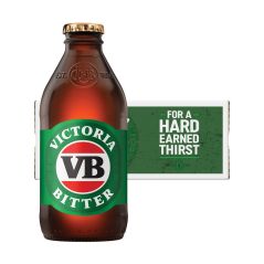 Victoria Bitter VB Beer Case 24 x Pack 250mL Twist Top Bottles