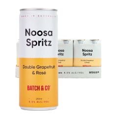 Batch & Co Noosa Spritz 8% Double Grapefruit & Rose 24 x 250mL Cans
