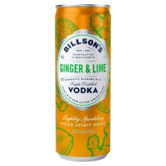 Billson's Ginger & Lime Vodka Mixed Drink 355mL (6 Pack)