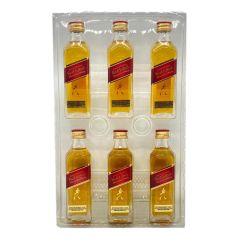 Johnnie Walker Red Label Blended Scotch Whisky (6X50ML)