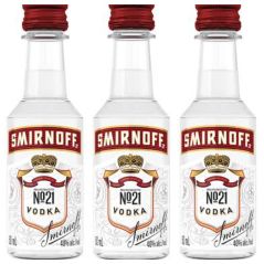 Smirnoff Red Label Vodka (3X50ML)