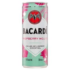 Bacardi Raspberry Mojito Cocktail (10X250ML)
