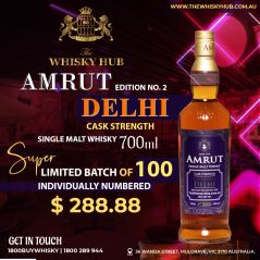 Amrut Edition NO. 2 DELHI Cask Strength Single Malt Whisky 700mL