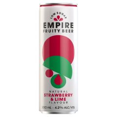 Empire Fruity Beer Strawberry & Lime Cans (10X300ML)