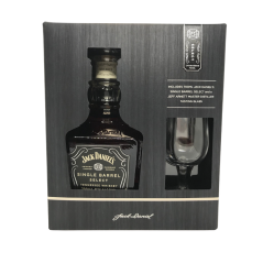 Jack Daniels Single Barrel Gift Pack with Jeff Arnett Master Distiller Tasting Glass700mL
