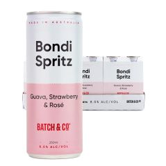 Batch & Co Bondi Spritz 8% Guava Strawberry & Rose 24 x 250mL Cans