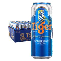 Tiger Lager Imported Beer Case 24 x 500mL Cans