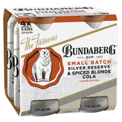Bundaberg Small Batch Silver Reserve & Spiced Blonde Cola 375ml