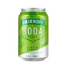 Smirnoff Soda Lime & Lemon (10X330ML)