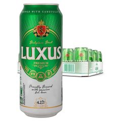 Luxus Belgian Lager Imported Beer Case 24 x 500mL Cans