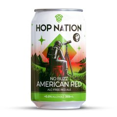 Hop Nation No Buzz American Red 355mL