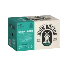 John Boston Crisp Lager Bottle 24x330ml