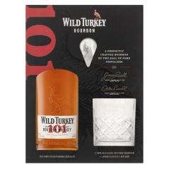 Wild Turkey 101 Bourbon + Whiskey Glass Gift Pack 700ml