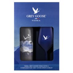 Grey Goose 700ml Vodka & Spritz Goblet Gift Pack