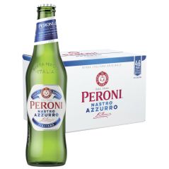 Peroni Nastro Azzurro Imported From Italy Beer Case 24 x Pack 330mL Bottles